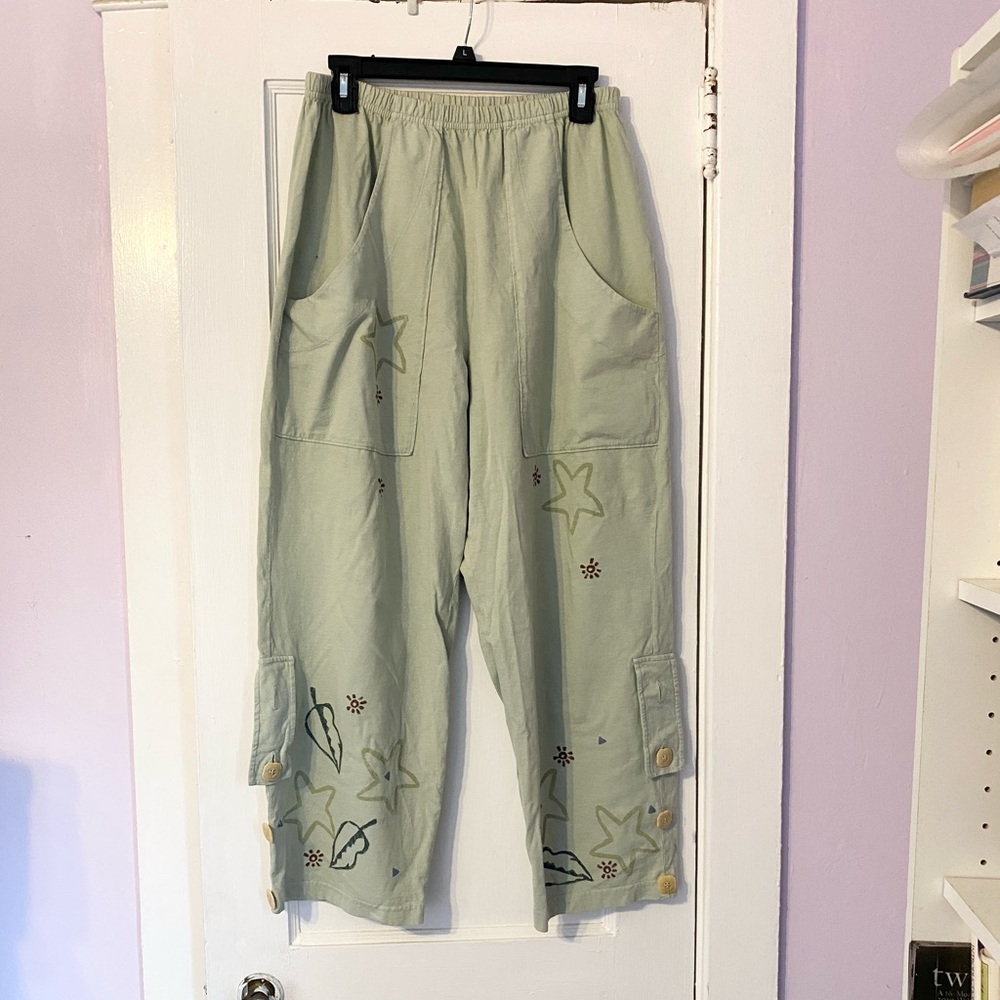 Blue fish pants. Size 1.